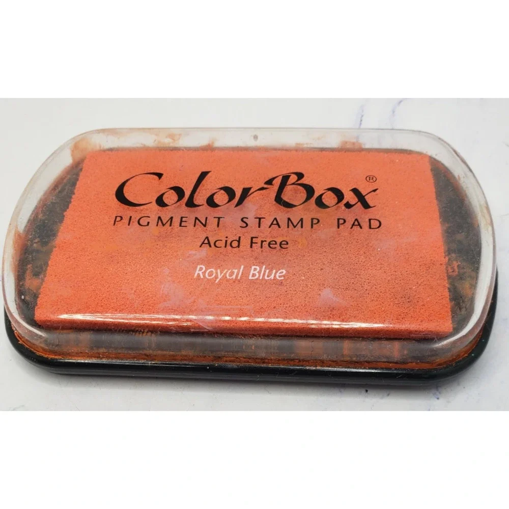 Lot Of 3 Stamp Pads For Scrapbooking Paper Crafts Orange Brown and Pink